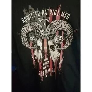 Howitzer Style Men's T-Shirt Patriot Hunt Military Grunt MFG Sz M CR6 Excellent